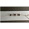 Image 2 : NATURAL RUBY BRACELET SET IN .925 SILVER WITH GGI GEMSTONE REPORT