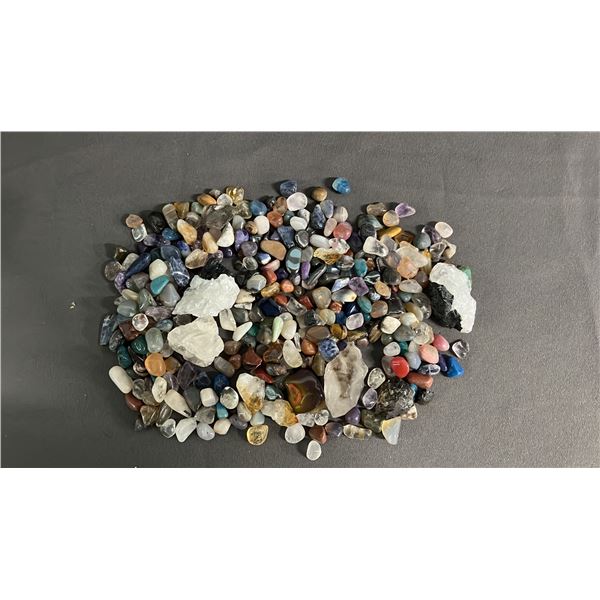 BAG OF ASSORTED LOOSE CRYSTAL STONES