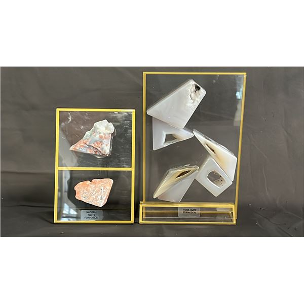 (2) AGATE FORMATION DISPLAYS