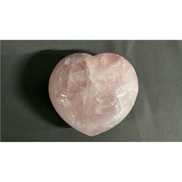 4.5" ROSE QUARTZ HEART