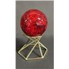 Image 4 : 40MM INDIGO GABBRO SPHERE, 2.4" LAB RHADORITE SPHERE & 2" GLASS SPHERE: ALL WITH STANDS