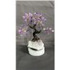 Image 2 : 9" X 8" AMETHYST TREE, 8" X 5" ROSE QUARTZ TREE & CLEAR QUARTZ PYRITE TREE