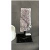 Image 3 : AMETHYST GEODE ON DISPLAY STAND & 4" AMETHYST CLUSTER ON DISPLAY STAND