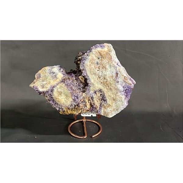8" X 5.5" AMETHYST CLUSTER ON STAND