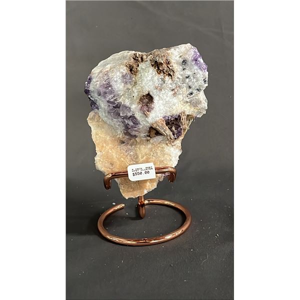 4" AMETHYST CLUSTER ON STAND
