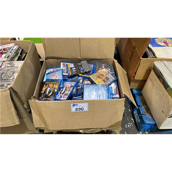 BOX OF ASSORTED DVD'S