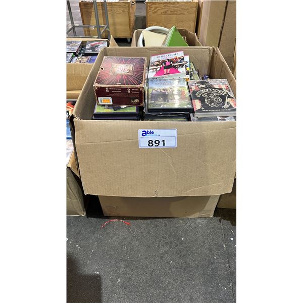 BOX OF ASSORTED DVD'S