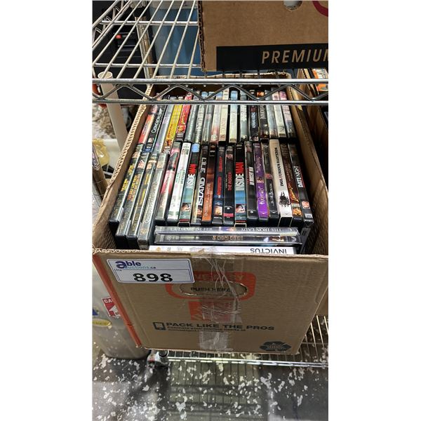 BOX OF ASSORTED DVD'S