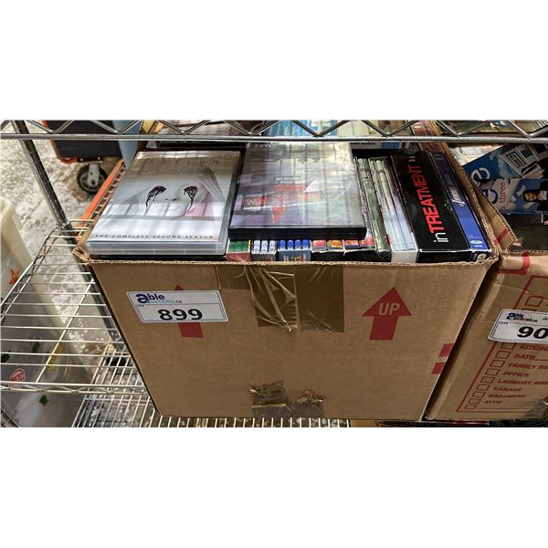 BOX OF ASSORTED DVD'S
