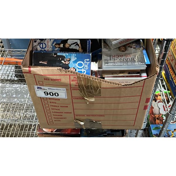 BOX OF ASSORTED DVD'S