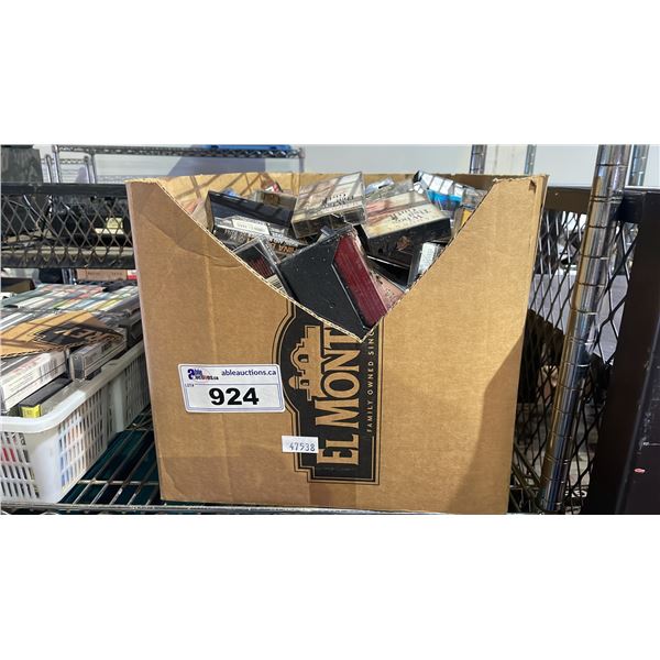 BOX OF ASSORTED CASSETTE TAPES