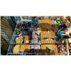 Image 2 : SHELF LOT OF ASSORTED ITEMS INCLUDING WOODEN MASKS, CARVINGS AND WALL ART