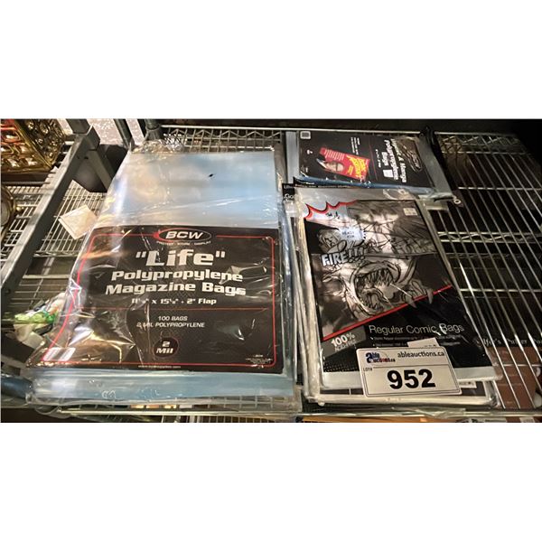 BCW "LIFE" POLYPROPYLENE MAGAZINES AND COMIC BAGS