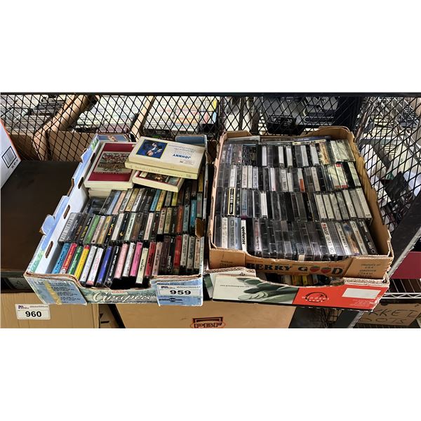 BOXES OF ASSORTED CASSETTE TAPES