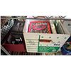 Image 2 : SHELF LOT ASSORTED ITEMS INCLUDING WOODEN CARVINGS, TWISTER AERATOR, STATIONARY ITEMS AND MORE