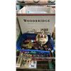 Image 3 : SHELF LOT ASSORTED ITEMS INCLUDING WOODEN CARVINGS, TWISTER AERATOR, STATIONARY ITEMS AND MORE