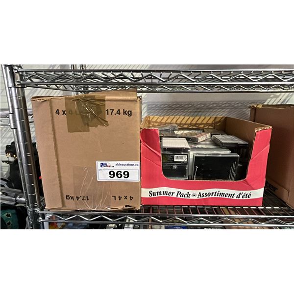 (2) BOXES OF ASSORTED CASSETTE TAPES