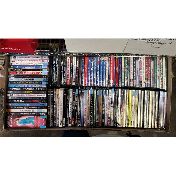 BOX OF ASSORTED DVD'S