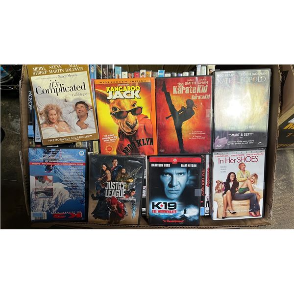 BOX OF ASSORTED DVD'S