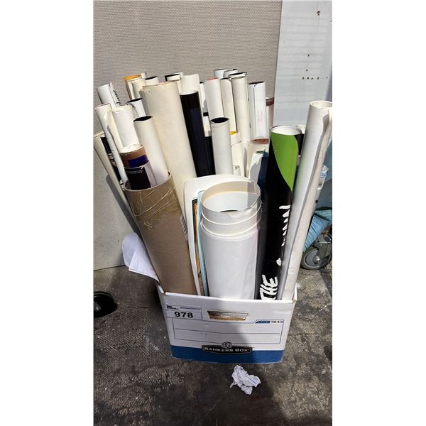 BOX OF ASSORTED POSTERS