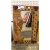 Image 3 : 2 ASSORTED MIRRORS AND A FRAMED CROSS STITCH