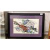 Image 4 : 2 ASSORTED MIRRORS AND A FRAMED CROSS STITCH