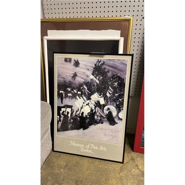 4 ASSORTED FRAMED PRINTS