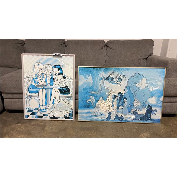 "ARCHIE" FRAMED PRINT AND "THE JUNGLE BOOK" FRAMED PRINT