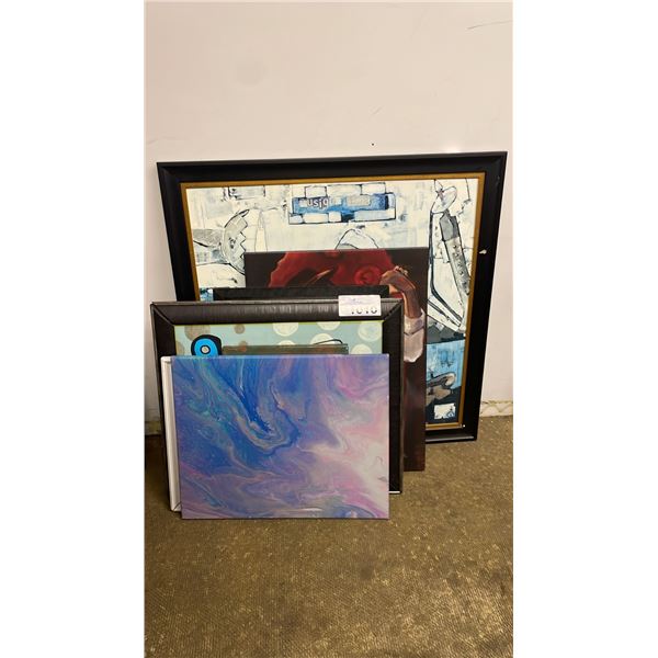 7 ASSORTED ORIGINAL PAINTINGS