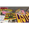 Image 3 : SHELF OF ASSORTED VINTAGE STYLE COLLECTIBLE SIGNS AND POSTERS