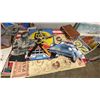 Image 2 : SHELF OF ASSORTED VINTAGE MUSIC AND MOVIE POSTERS