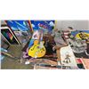 Image 3 : SHELF OF ASSORTED VINTAGE MUSIC AND MOVIE POSTERS