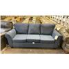 Image 1 : BLUE FABRIC UPHOLSTERED LOVE SEAT