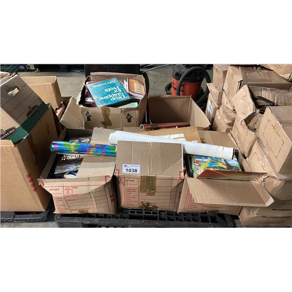 PALLET OF ASSORTED BOOKS, VINYL RECORDS, POSTERS AND MORE