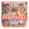 Image 1 : A Cecil B. Demille's "Cleopatra" Re-Release 6-Sheet.