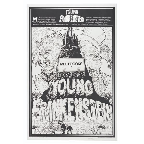 A "Young Frankenstein" Laminated Coloring Poster.