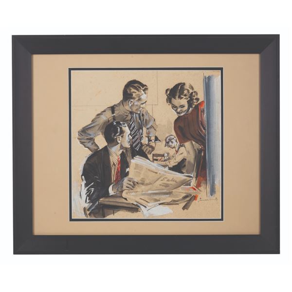 An Original Magazine Illustration by James Lewis.