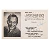 Image 1 : An Art Linkletter Signed Postcard.