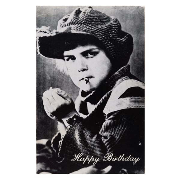 A Jackie Coogan Signed Birthday Booklet.