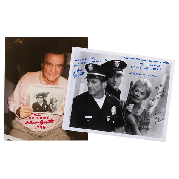 A Martin Milner / William Boyett Signed "Adam-12" Photo.