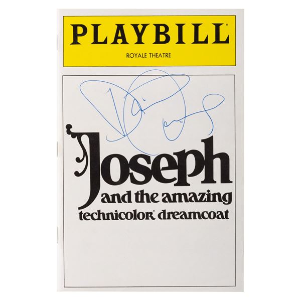 A David Cassidy Signed Joseph and the Amazing Technicolor Dreamcoat Playbill.
