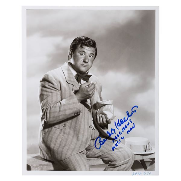 A Buddy Hackett Signed "The Music Man" Photo.
