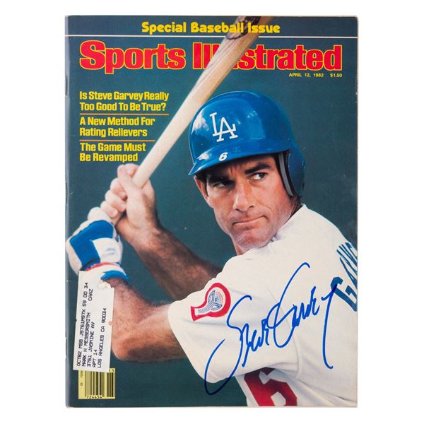 A Steve Garvey Signed Sports Illustrated Magazine.