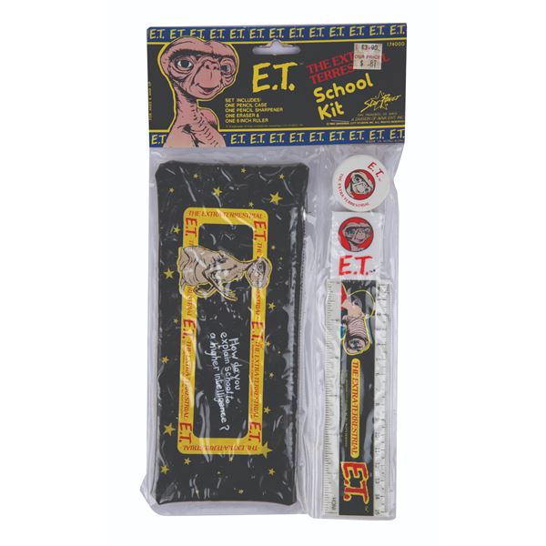 An E.T. the Extra-Terrestrial School Kit.