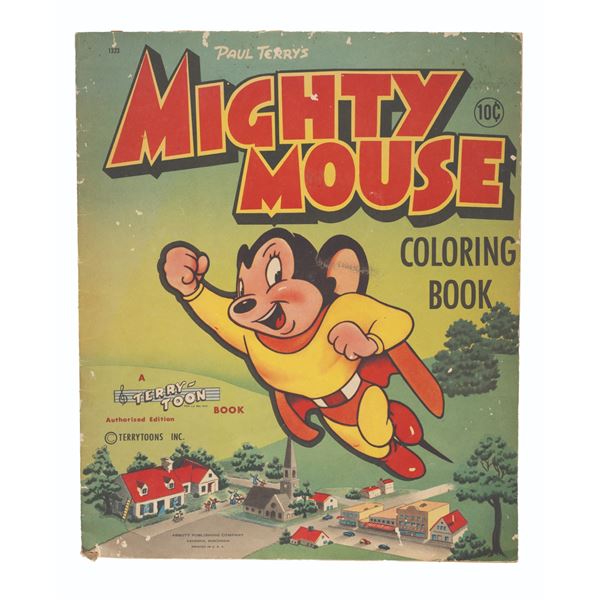 A Mighty Mouse Coloring Book by Abbott Publishing.