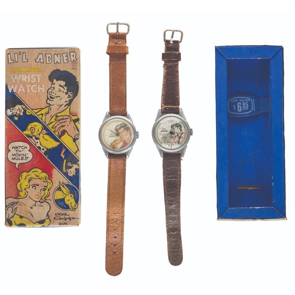 A Pair of Rare Li'l Abner Animated Watches.