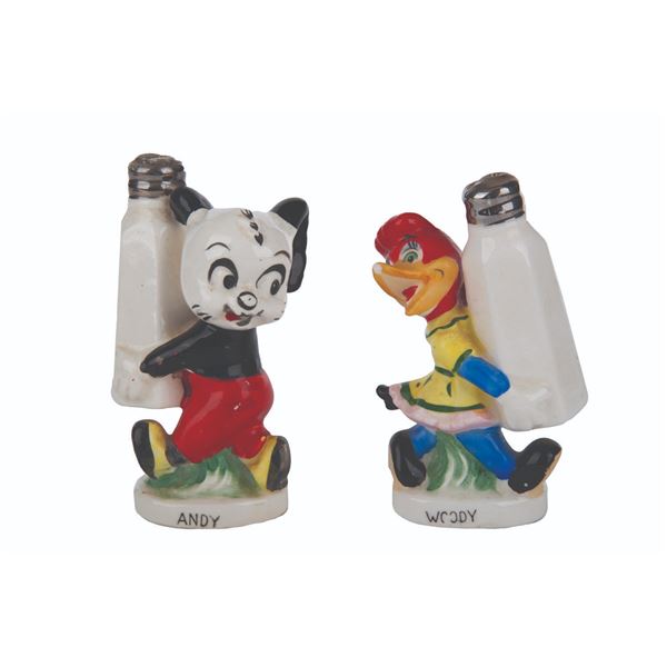 Andy Panda & Winnie Error Salt & Pepper Shakers.