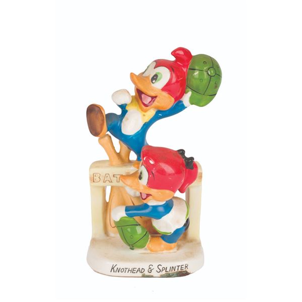 A Knothead & Splinter Ceramic Figure.