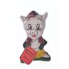 Image 1 : A Porky Pig Crema Cacao Ceramic Decanter.