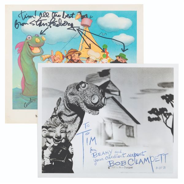 A Pair of Signed "Beany and Cecil" Souvenirs.